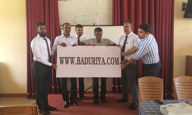 Official launch of the revamped  College website – www.baduriya.com.